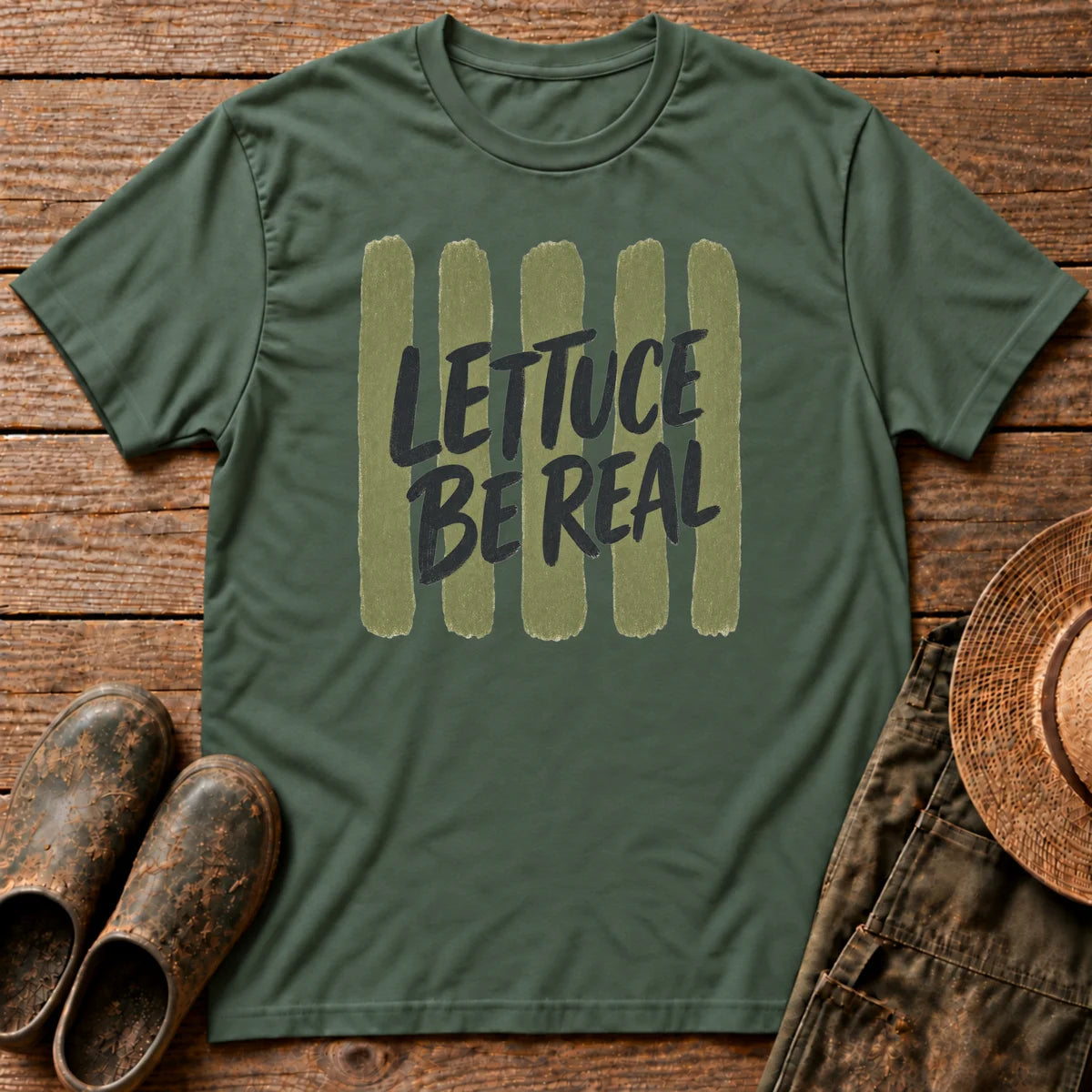 Lettuce be Real Stripes Tshirt