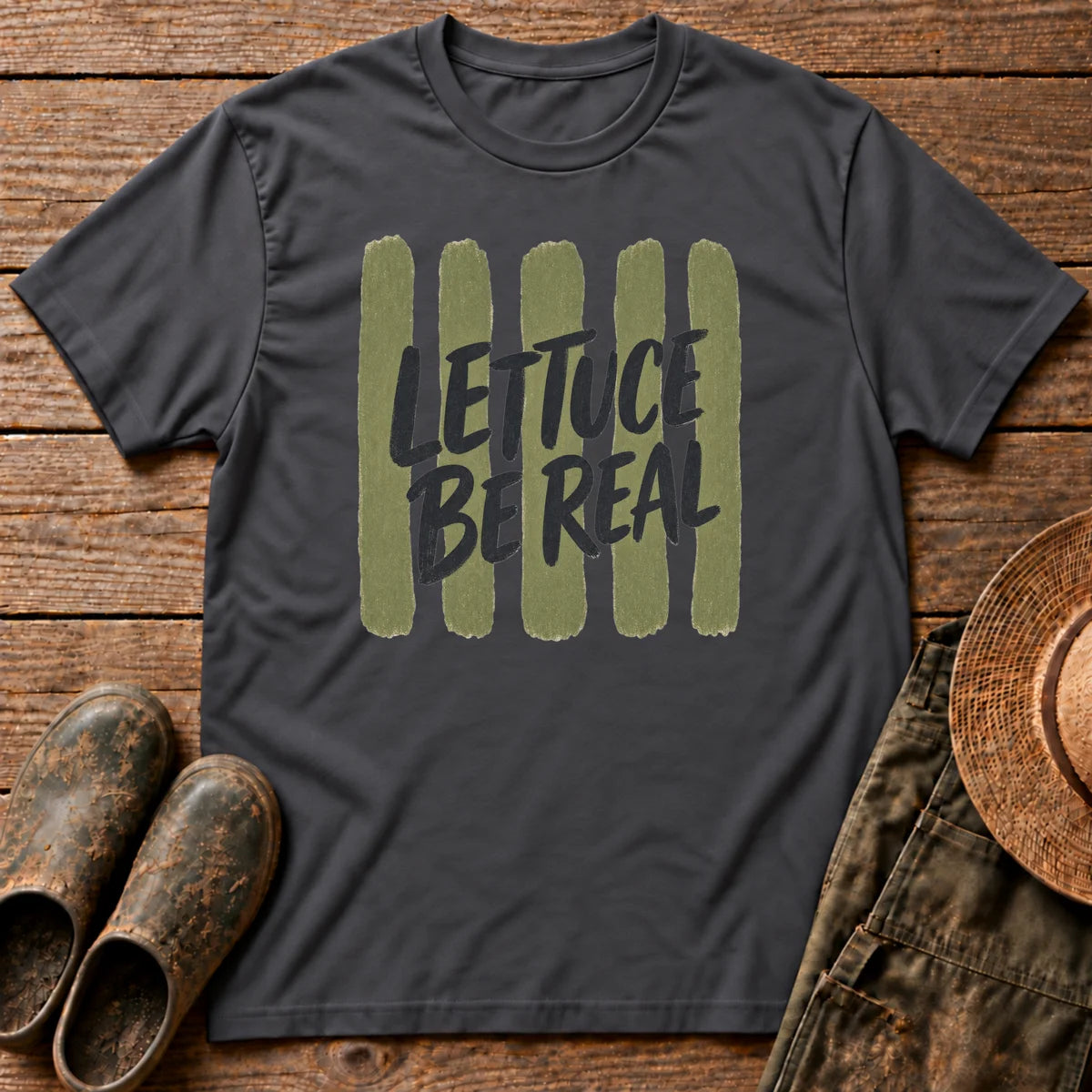 Lettuce be Real Stripes Tshirt