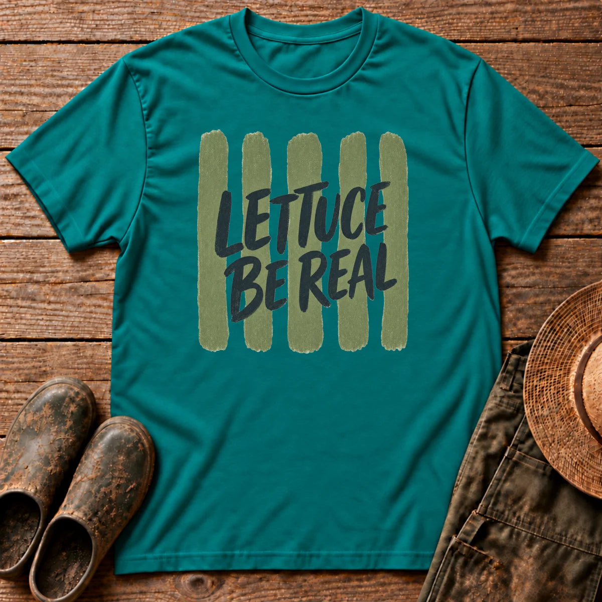 Lettuce be Real Stripes Tshirt