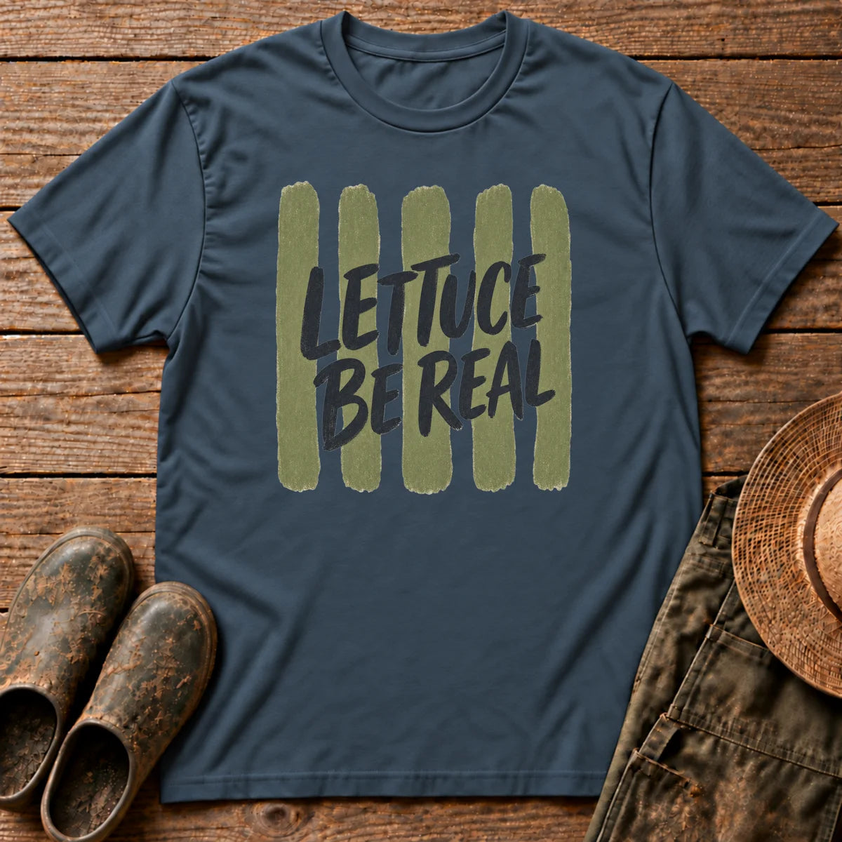 Lettuce be Real Stripes Tshirt
