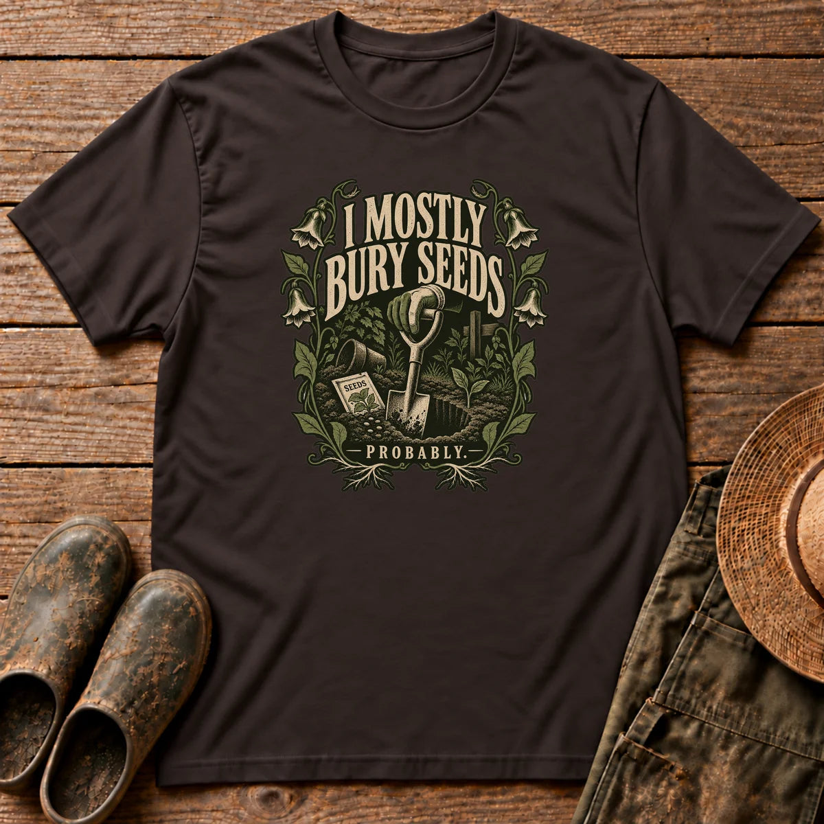 Mostly Bury Seeds Tshirt