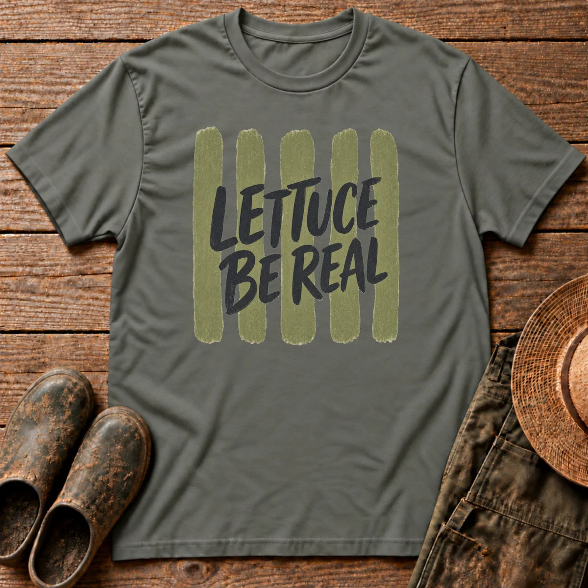Lettuce be Real Stripes Tshirt