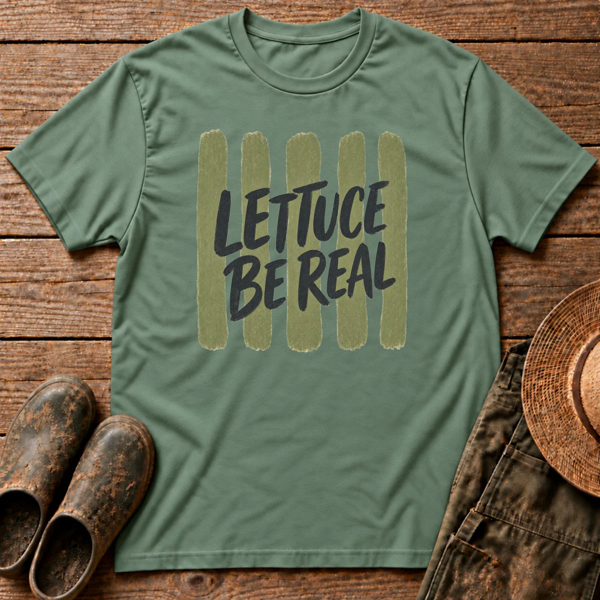 Lettuce be Real Stripes Tshirt