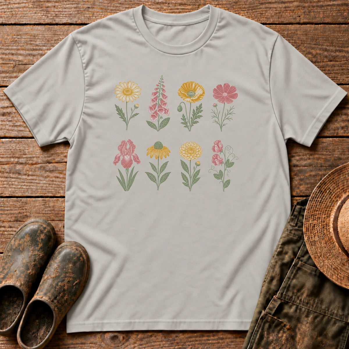 Flowers in Rows T-shirt