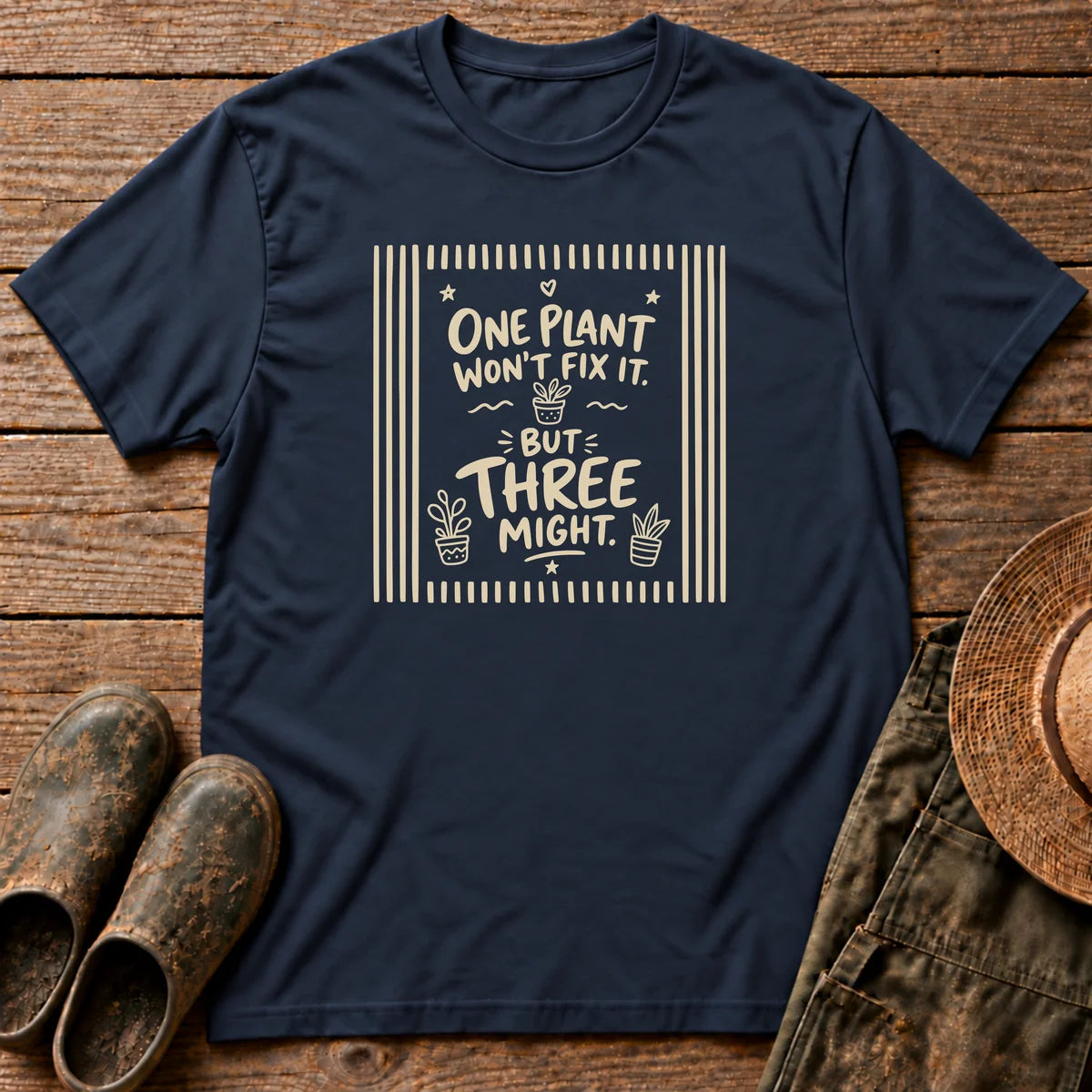 One or Three Plants Tshirt
