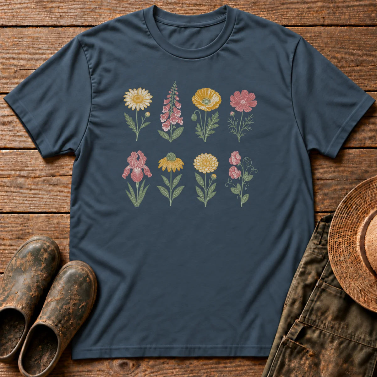 Flowers in Rows T-shirt