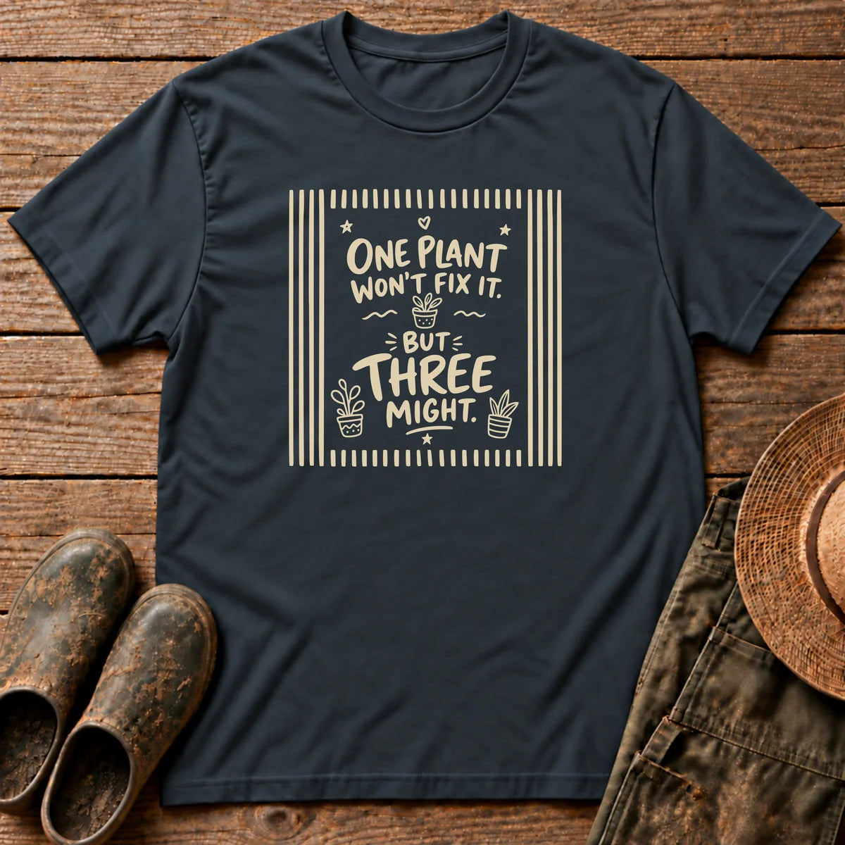 One or Three Plants Tshirt