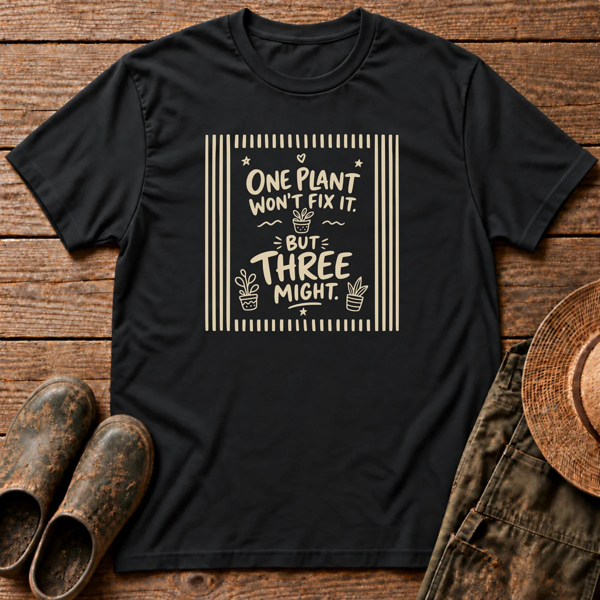 One or Three Plants Tshirt