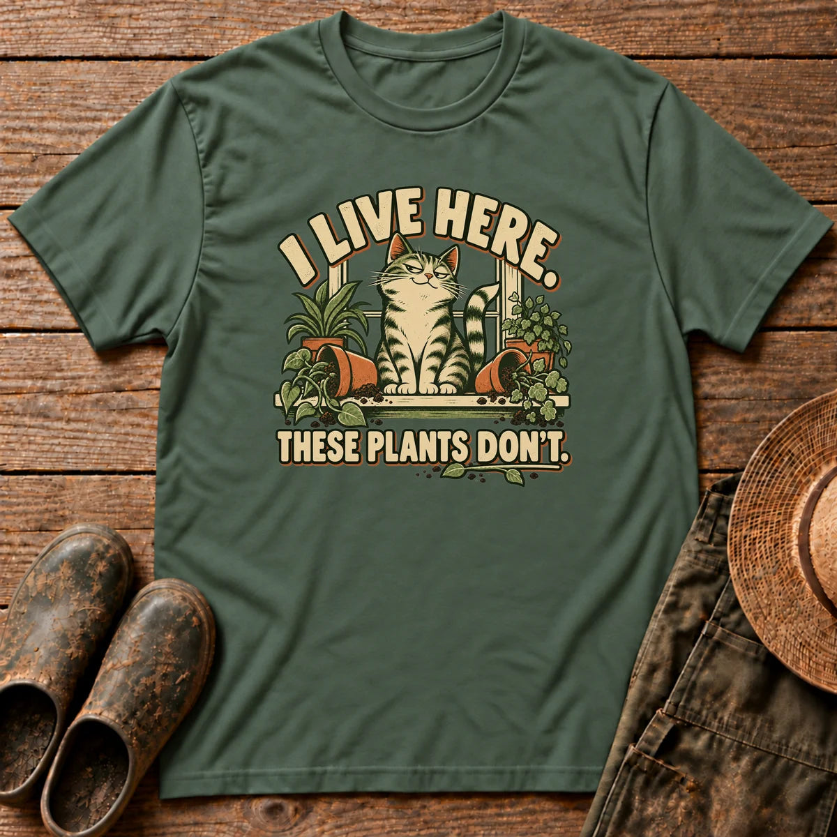 I Live Here Tshirt