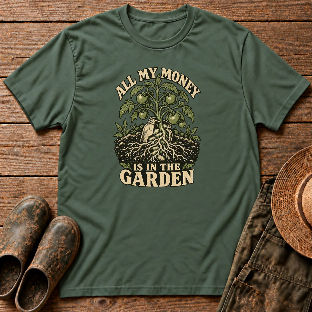 Money in Garden Tshirt
